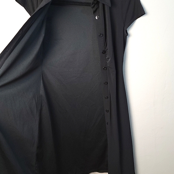 Laundry by SS EUC Classic Black Timeless Button-Up Knee-Length Dress - SIZE 0 - Picture 7 of 11